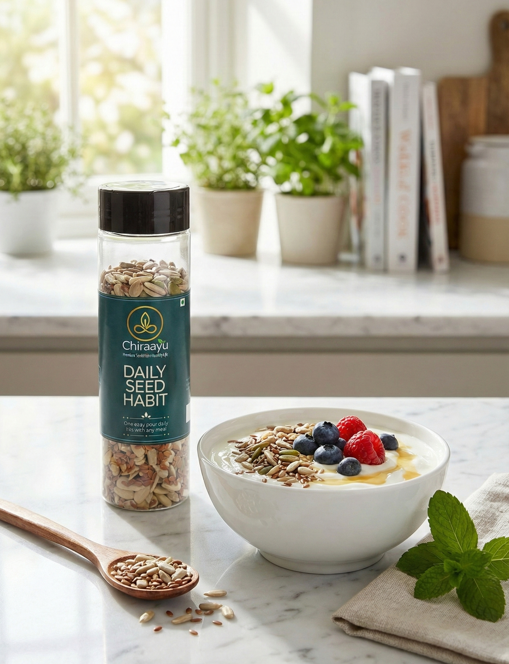 Daily Seed Habit – Easy-Pour Container