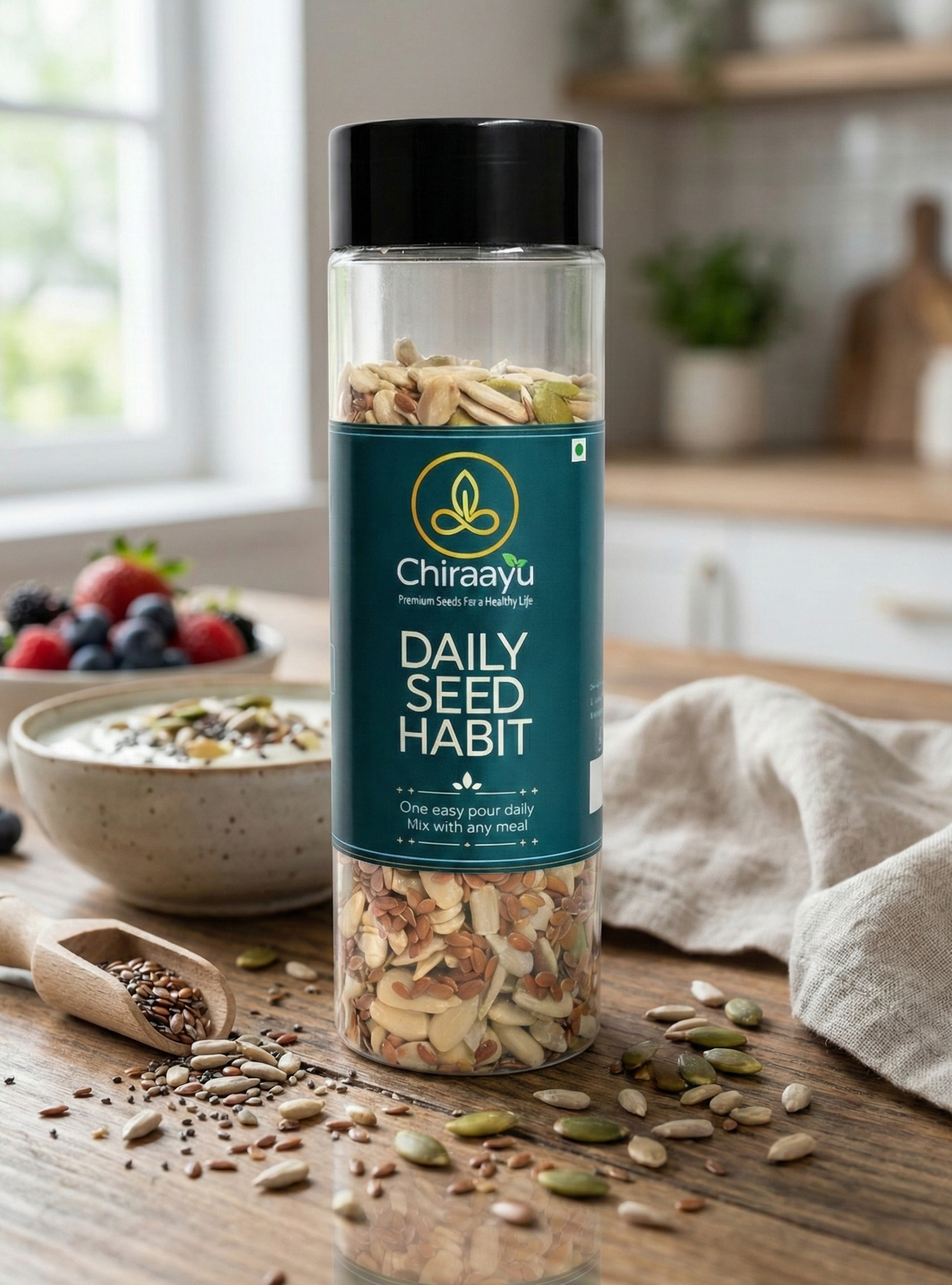 Daily Seed Habit – Easy-Pour Container